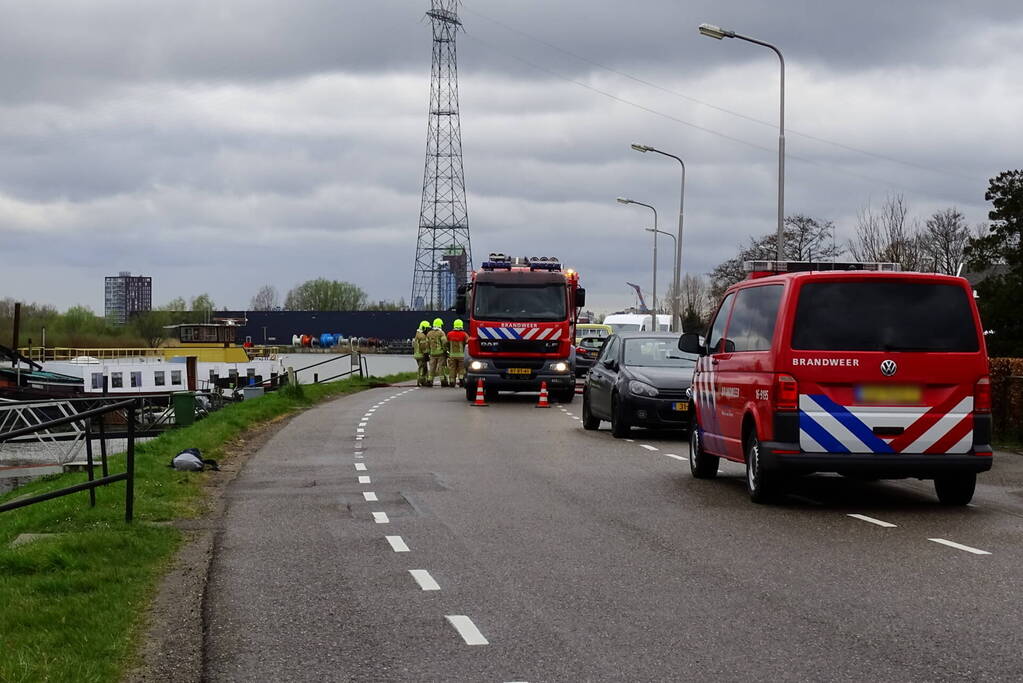 Weg afgesloten vanwege gaslekkage
