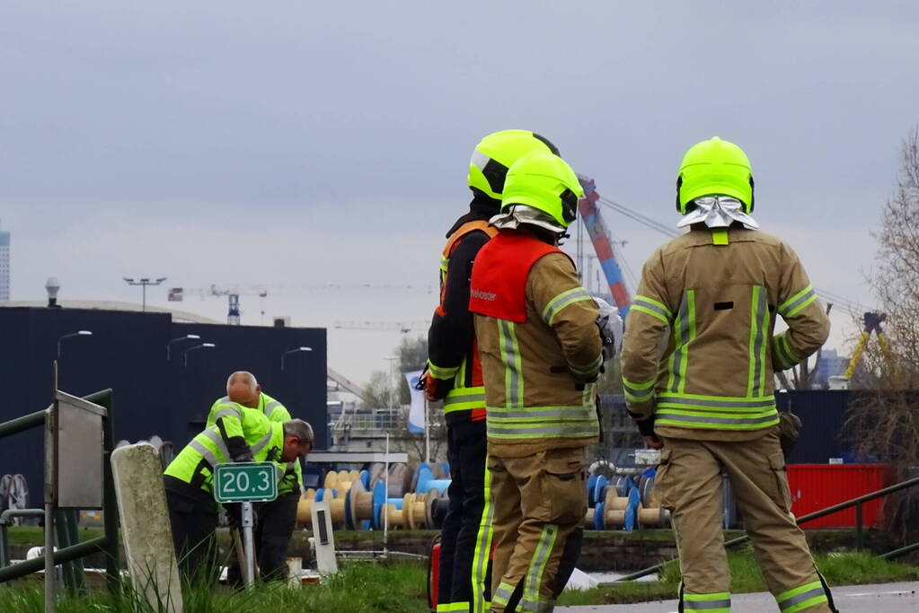 Weg afgesloten vanwege gaslekkage
