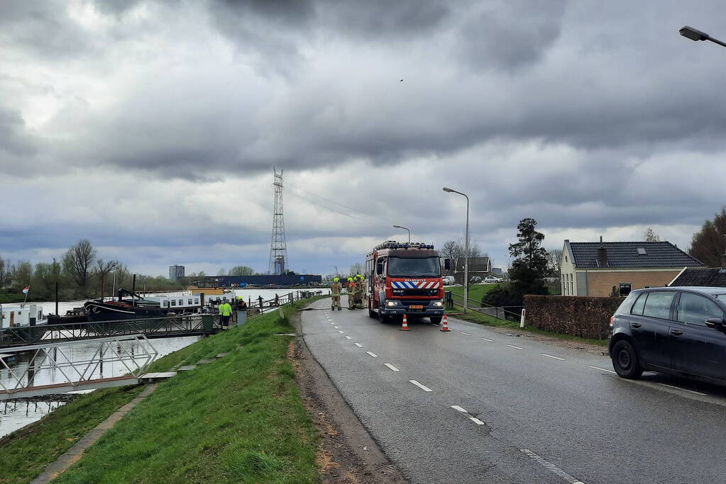 Weg afgesloten vanwege gaslekkage