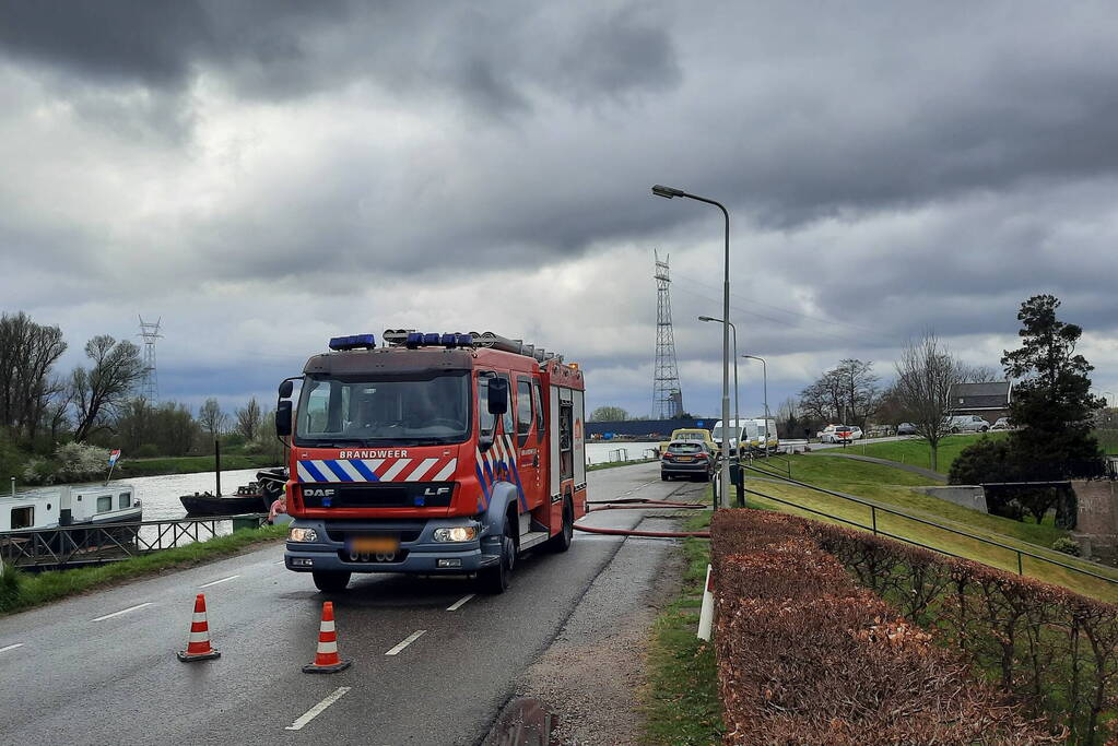 Weg afgesloten vanwege gaslekkage