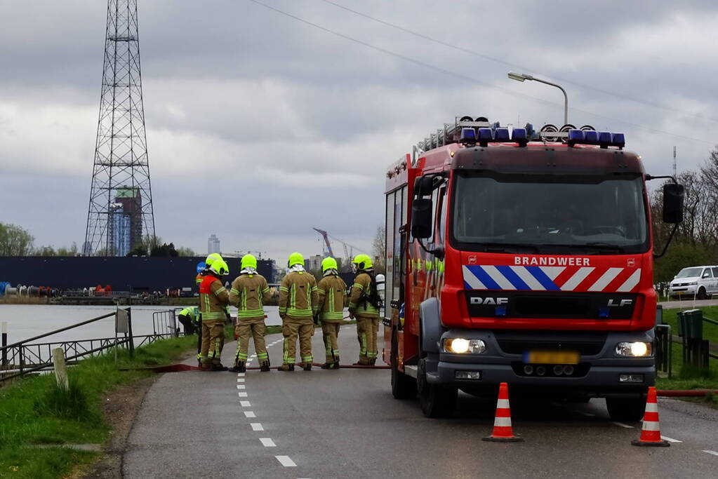 Weg afgesloten vanwege gaslekkage