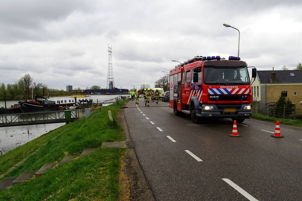 Weg afgesloten vanwege gaslekkage
