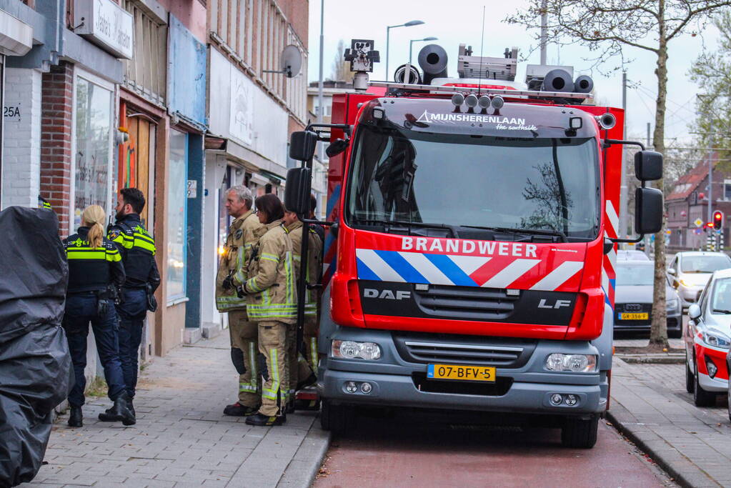Veel water zorgt voor overlast in kapperszaak