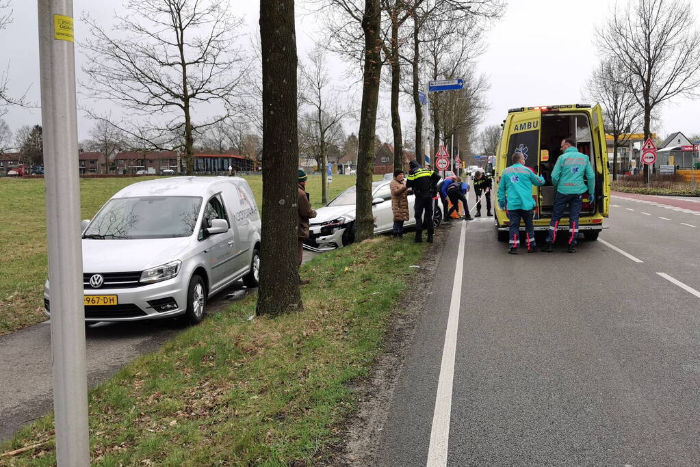 Schade bij aanrijding op kruising