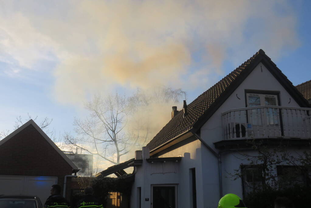Schuur verwoest vanwege brand