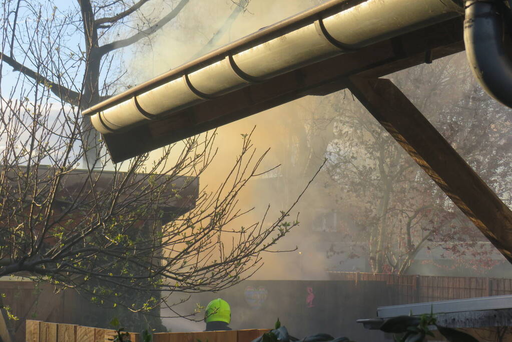 Schuur verwoest vanwege brand