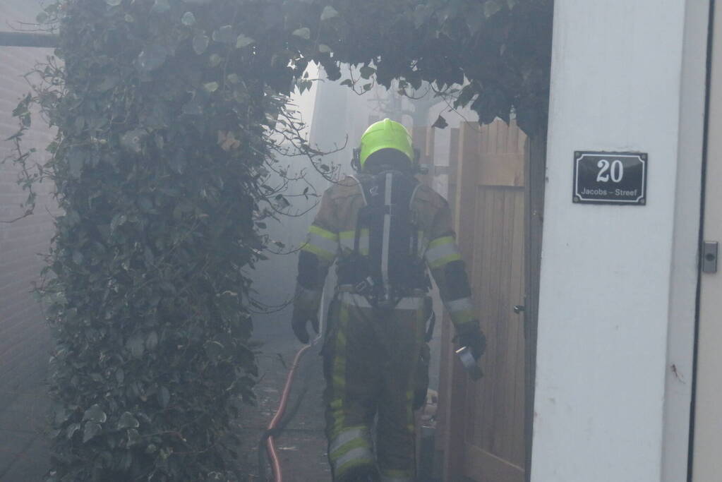 Schuur verwoest vanwege brand