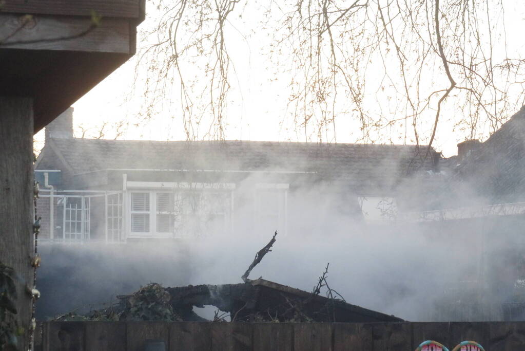 Schuur verwoest vanwege brand