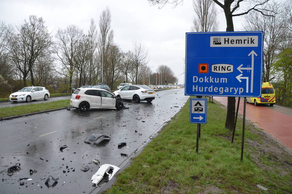 Flinke ravage na aanrijding
