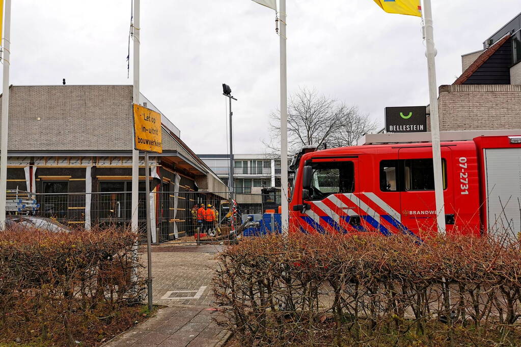 Gaslekkage bij werkzaamheden Winkelcentrum Bellestein