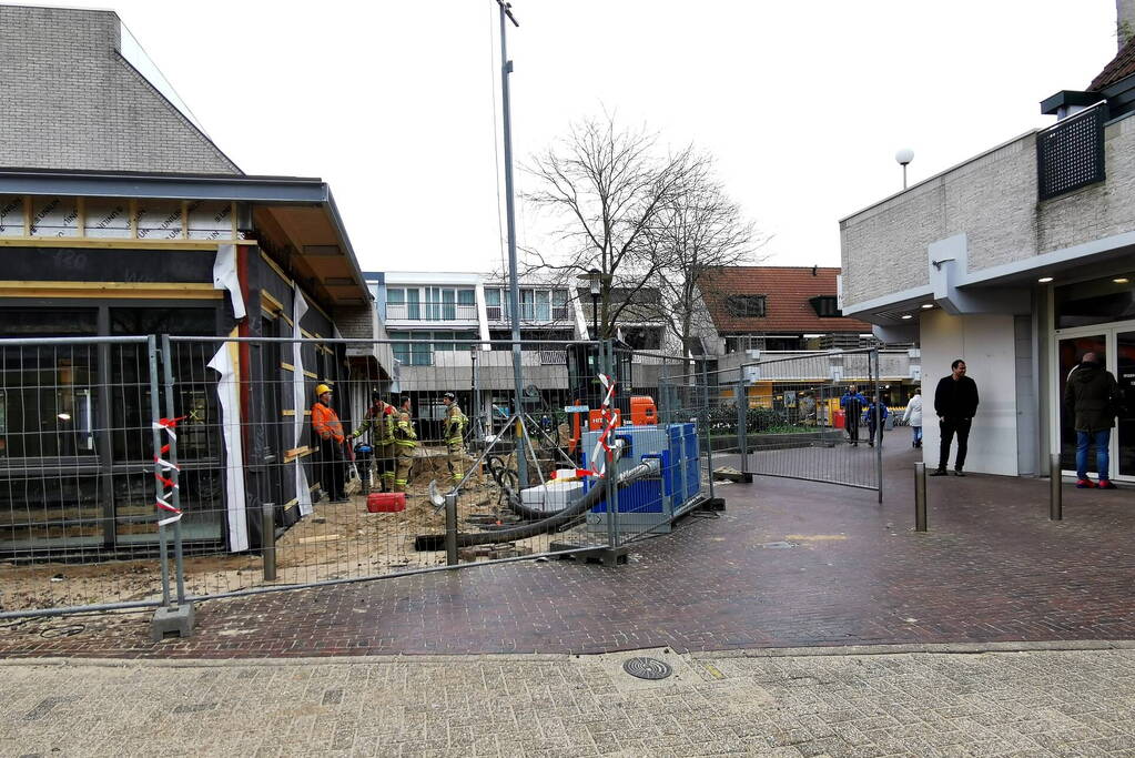 Gaslekkage bij werkzaamheden Winkelcentrum Bellestein