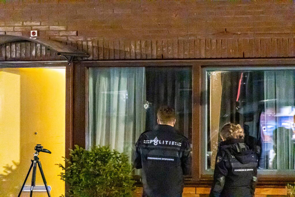 Woning meerdere keren beschoten