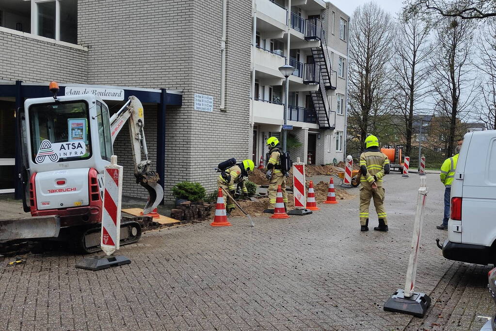 Gaslekkage bij aanleg van glasvezelkabel