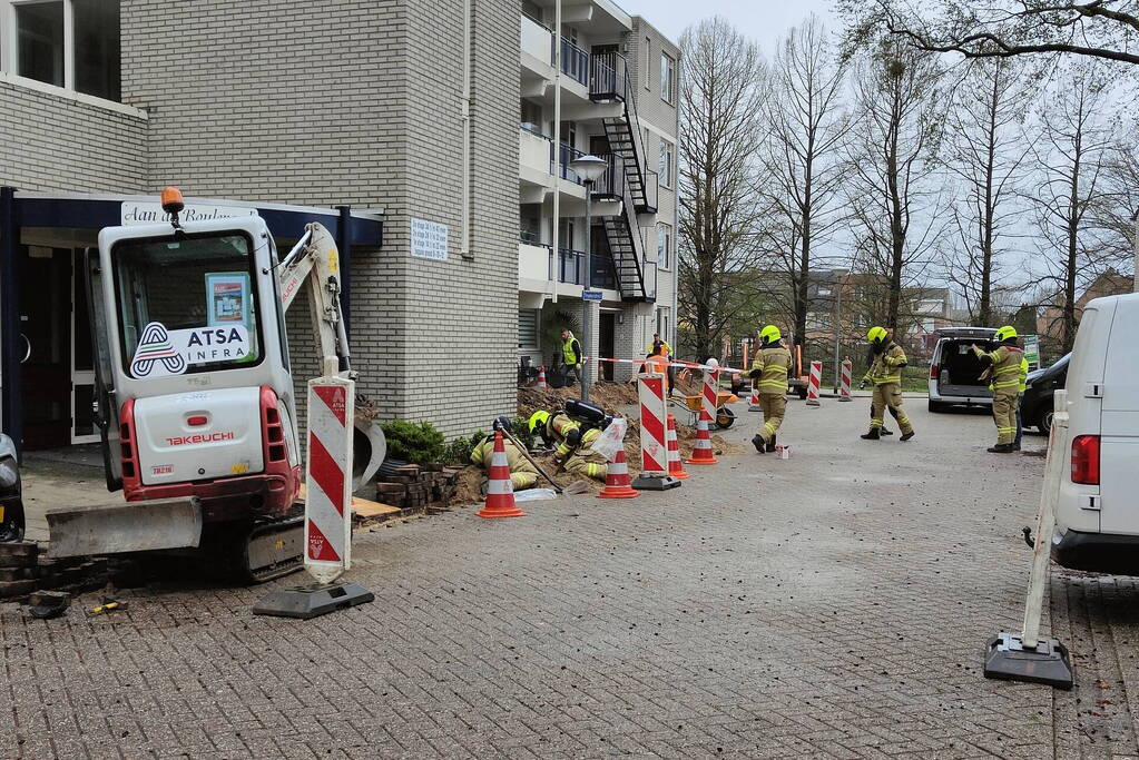 Gaslekkage bij aanleg van glasvezelkabel