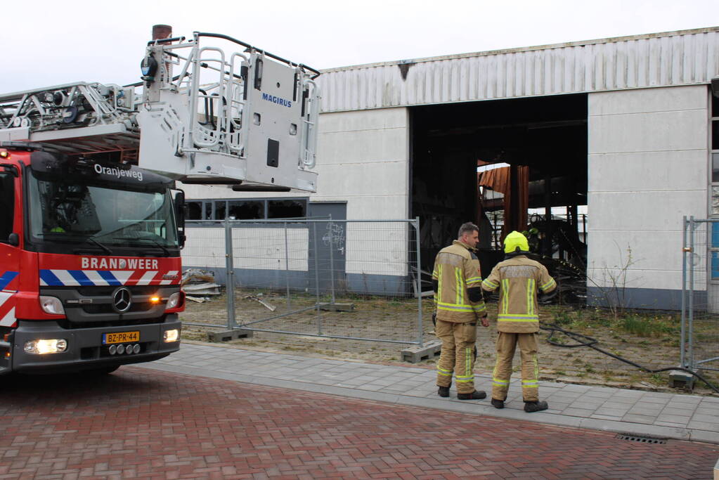 Opnieuw brand in afgebrand pand