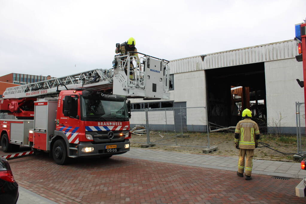 Opnieuw brand in afgebrand pand