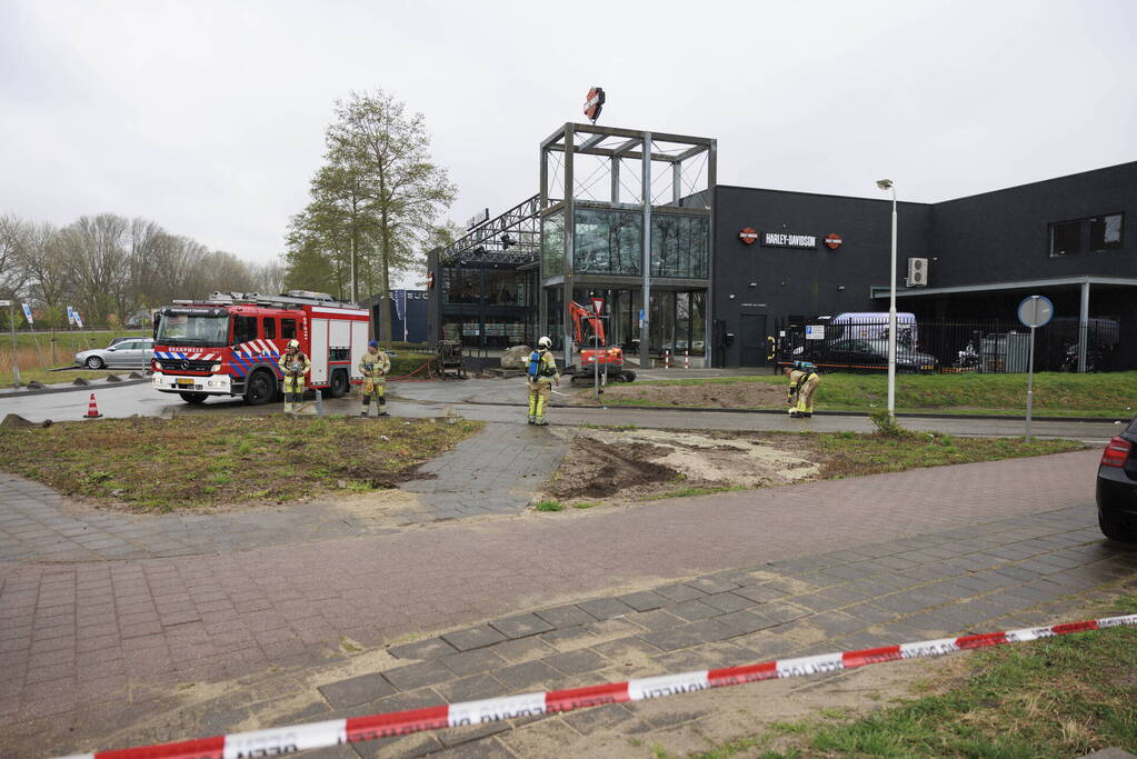 Gaslekkage ontstaan bij werkzaamheden