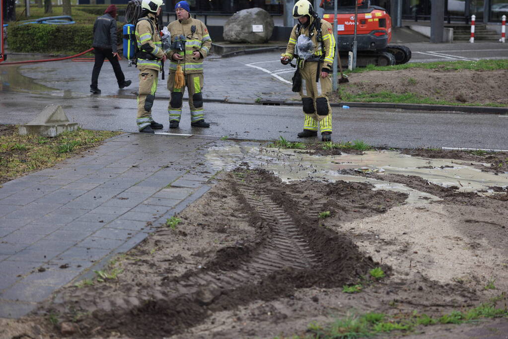 Gaslekkage ontstaan bij werkzaamheden