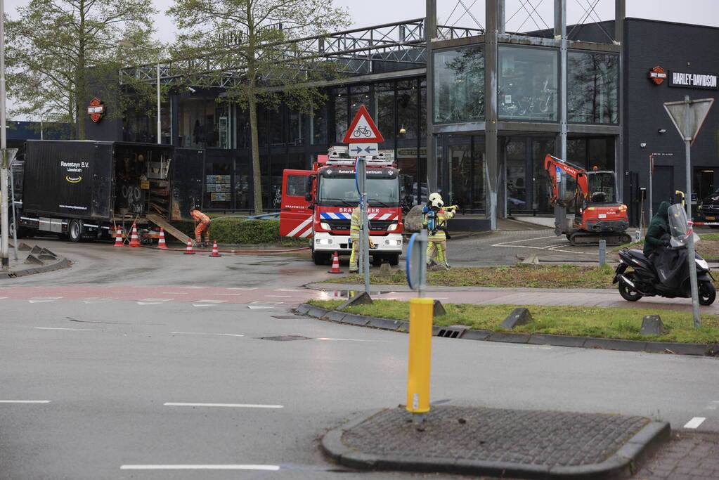 Gaslekkage ontstaan bij werkzaamheden