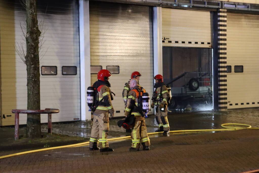 Grote brand bij afvalverwerkingsbedrijf