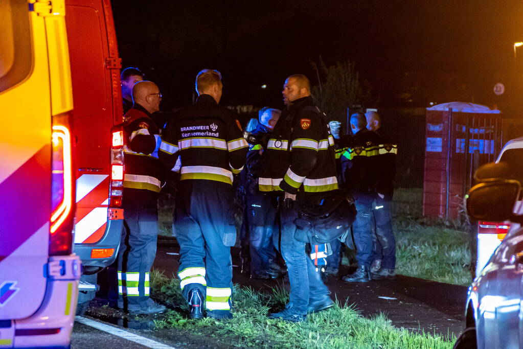 Auto belandt in sloot na wilde achtervolging