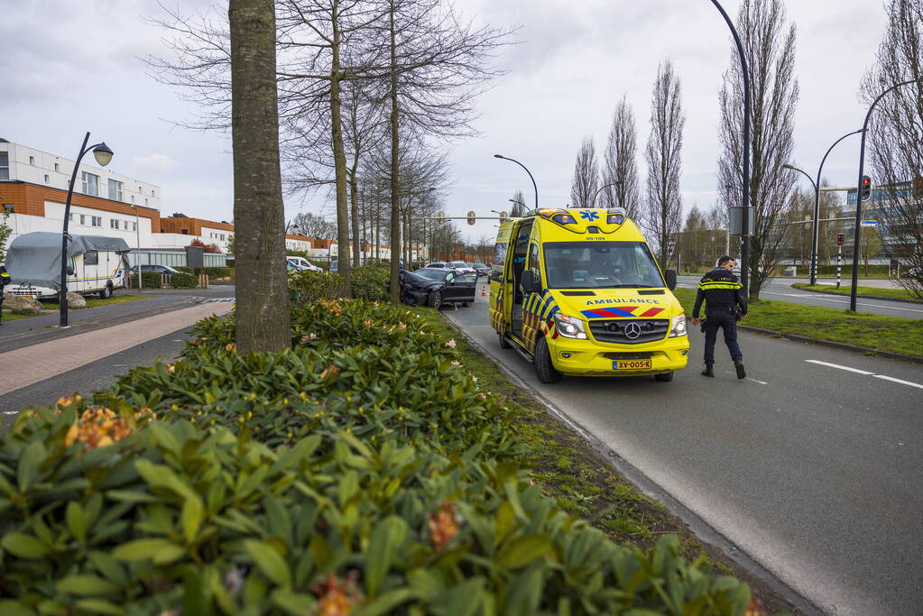 Auto vliegt uit de bocht en botst op boom