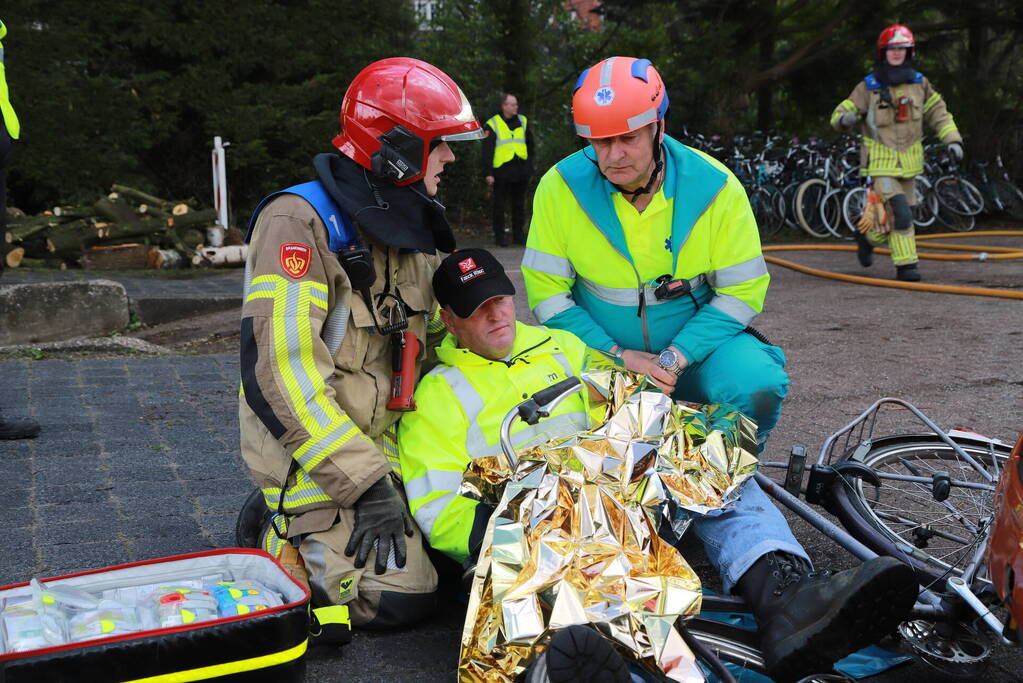 Gemeentewerf decor voor vaardigheidstoetsen
