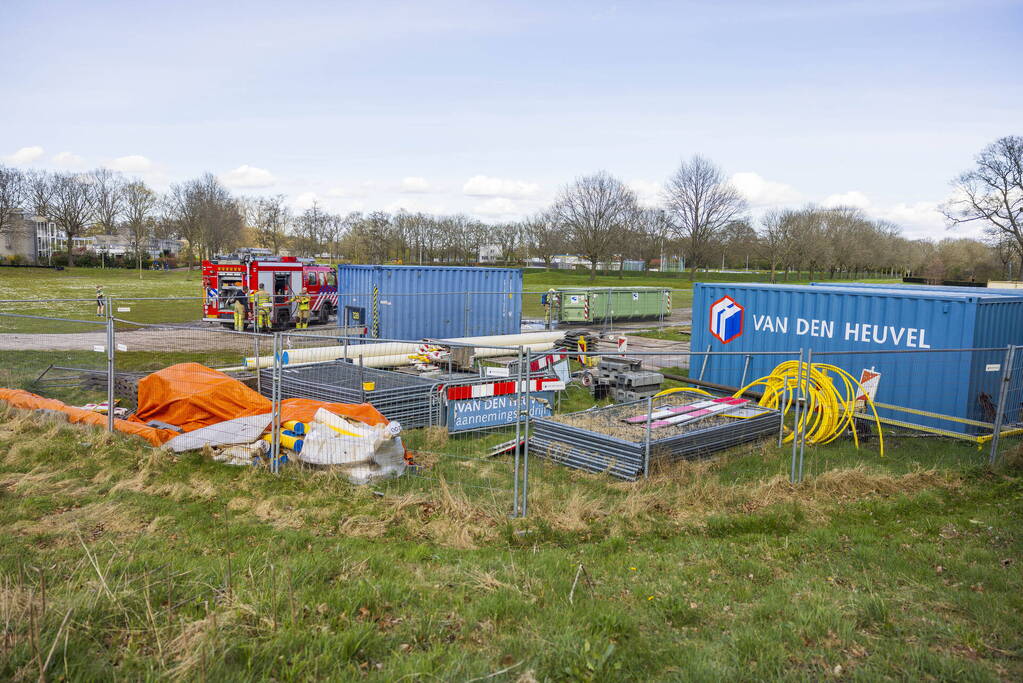 Brand in container vol asbest