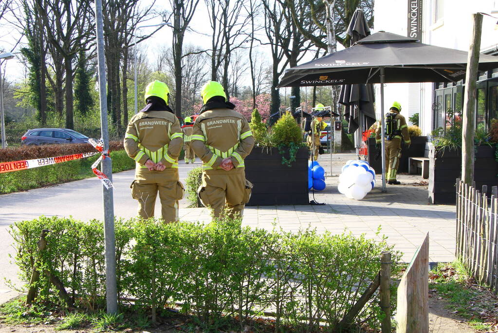 Breuk in gasleiding op terrein van restaurant Dennenoord