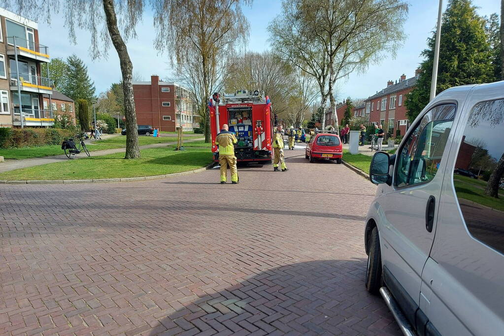 Motor gaat in vlammen op