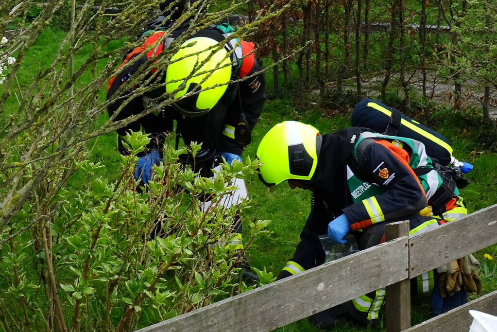 Grote uitslaande brand in boerderij