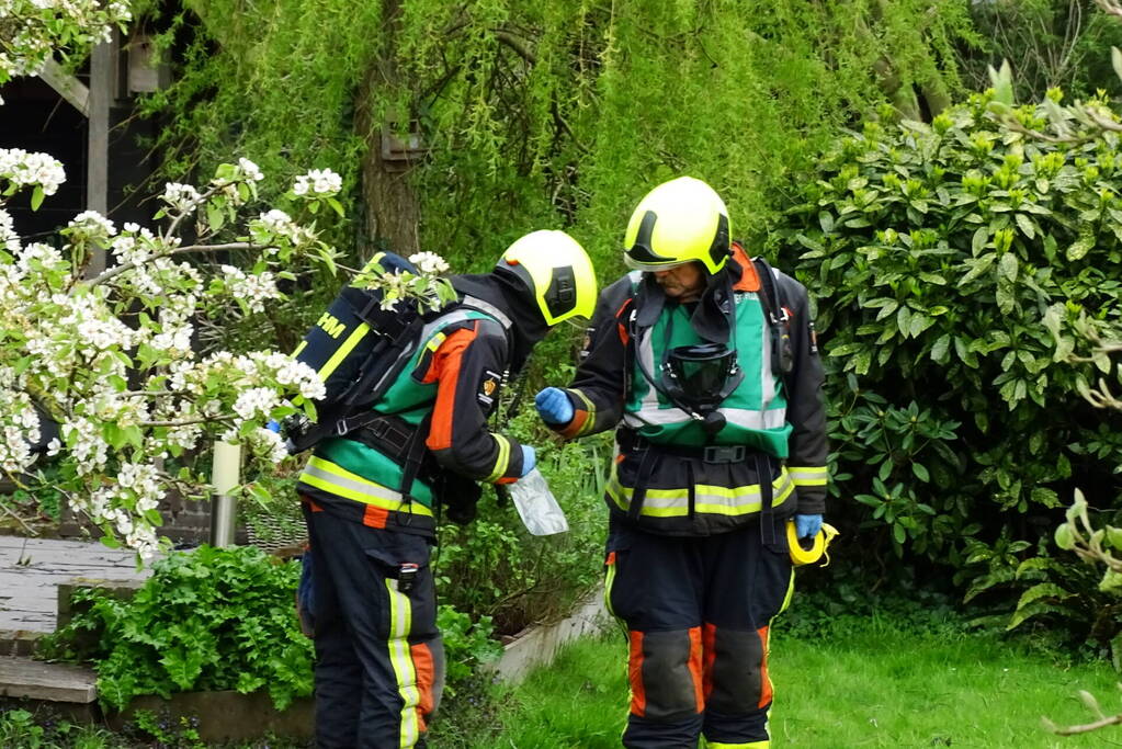 Grote uitslaande brand in boerderij