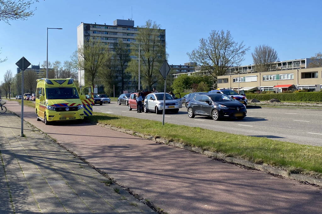 Gewonde bij kop-staart botsing