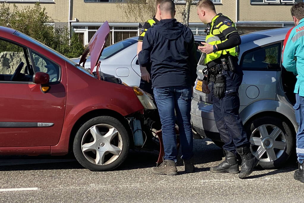 Gewonde bij kop-staart botsing