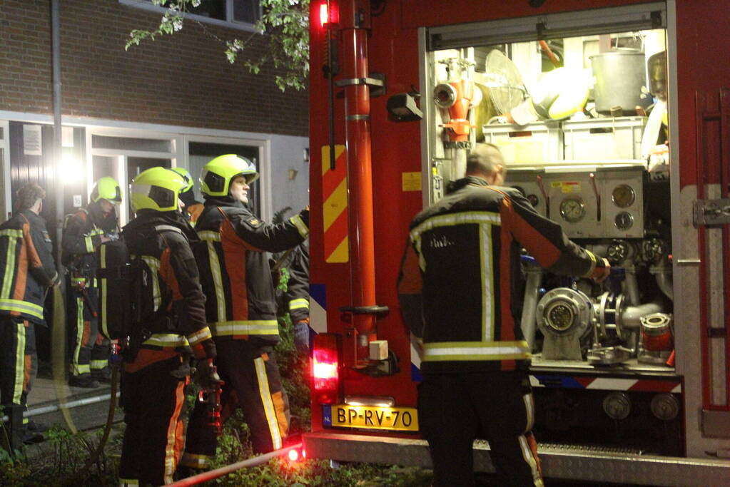 Wasmachine brand in appartement