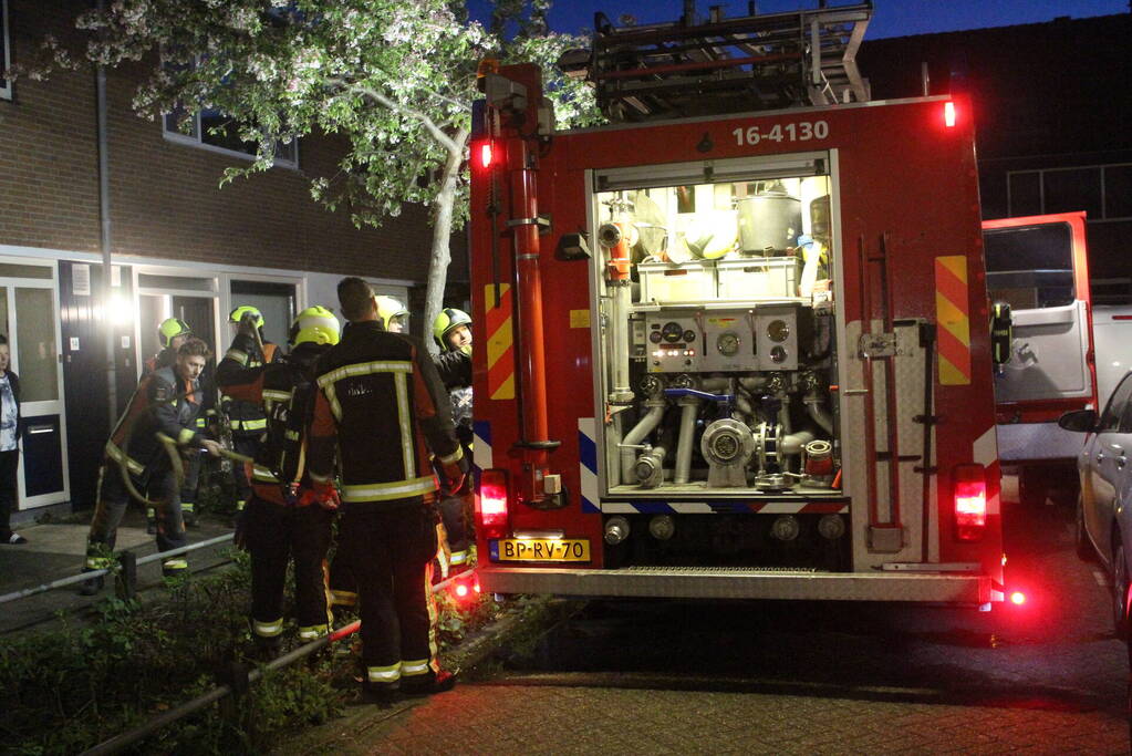 Wasmachine brand in appartement