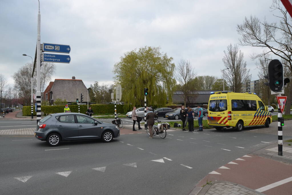 Fietser gewond bij botsing met motor