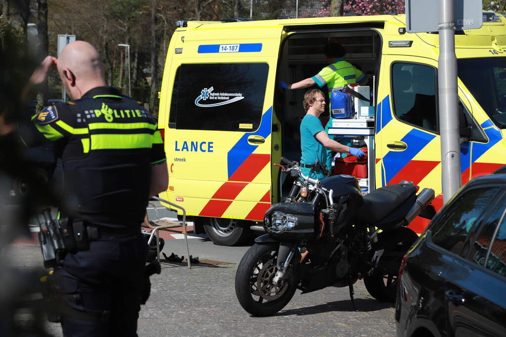 Motorrijder gewond bij botsing