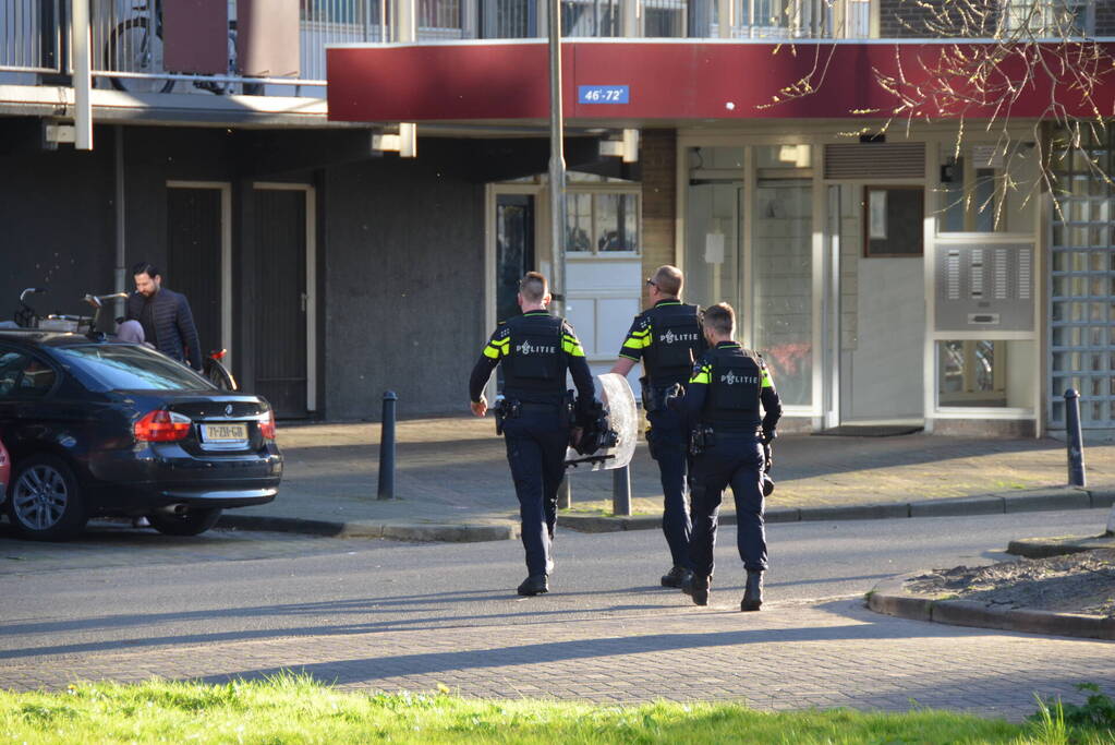 Politie in kogelwerende vesten