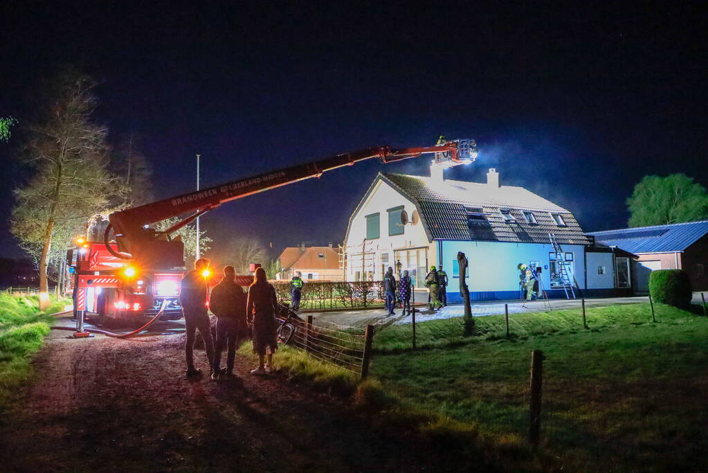 Brand in schoorsteen