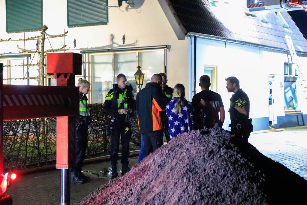 Brand in schoorsteen