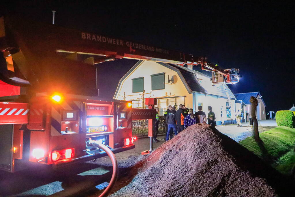 Brand in schoorsteen