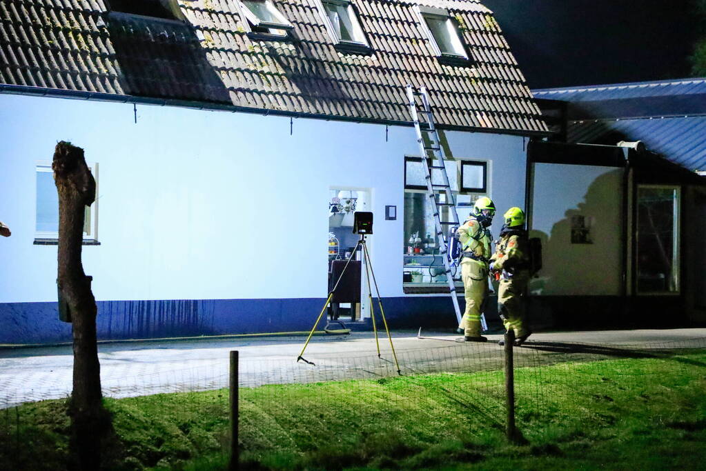 Brand in schoorsteen