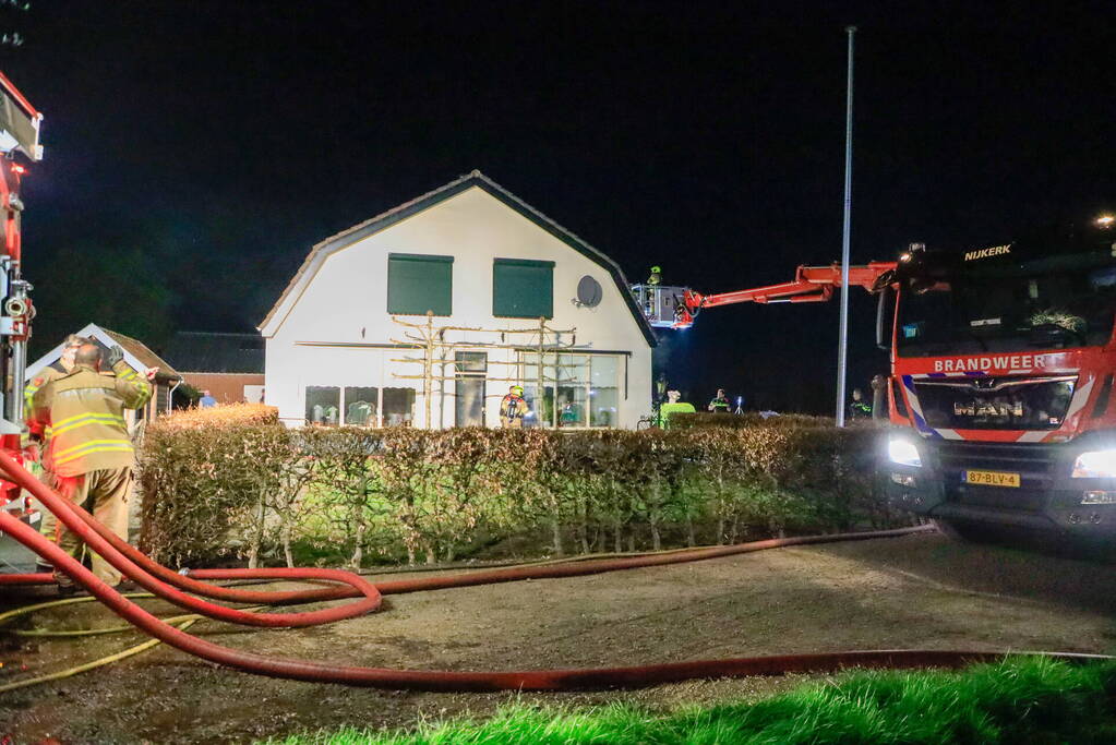 Brand in schoorsteen