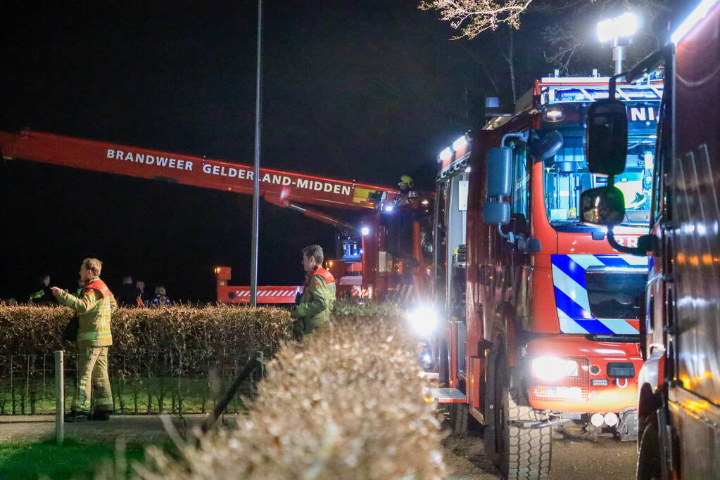 Brand in schoorsteen