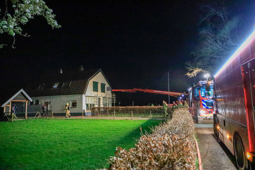 Brand in schoorsteen