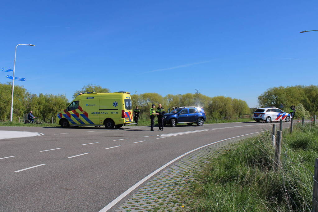 Schade bij frontale botsing op kruising