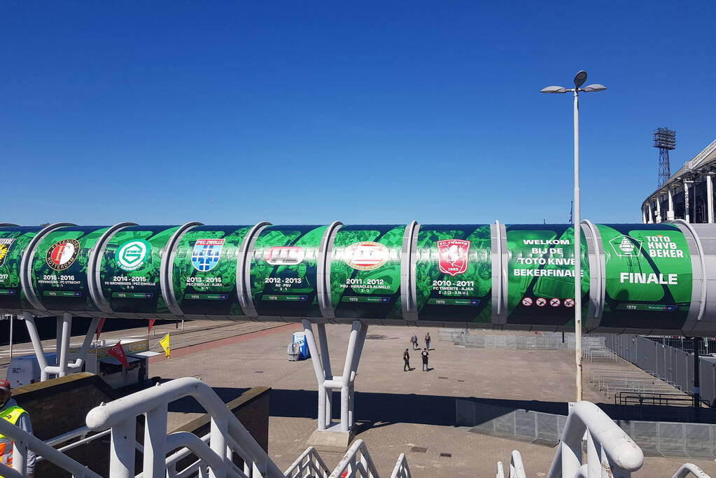Veel politie op de been tijdens TOTO KNVB bekerfinale in Feijenoord-stadion