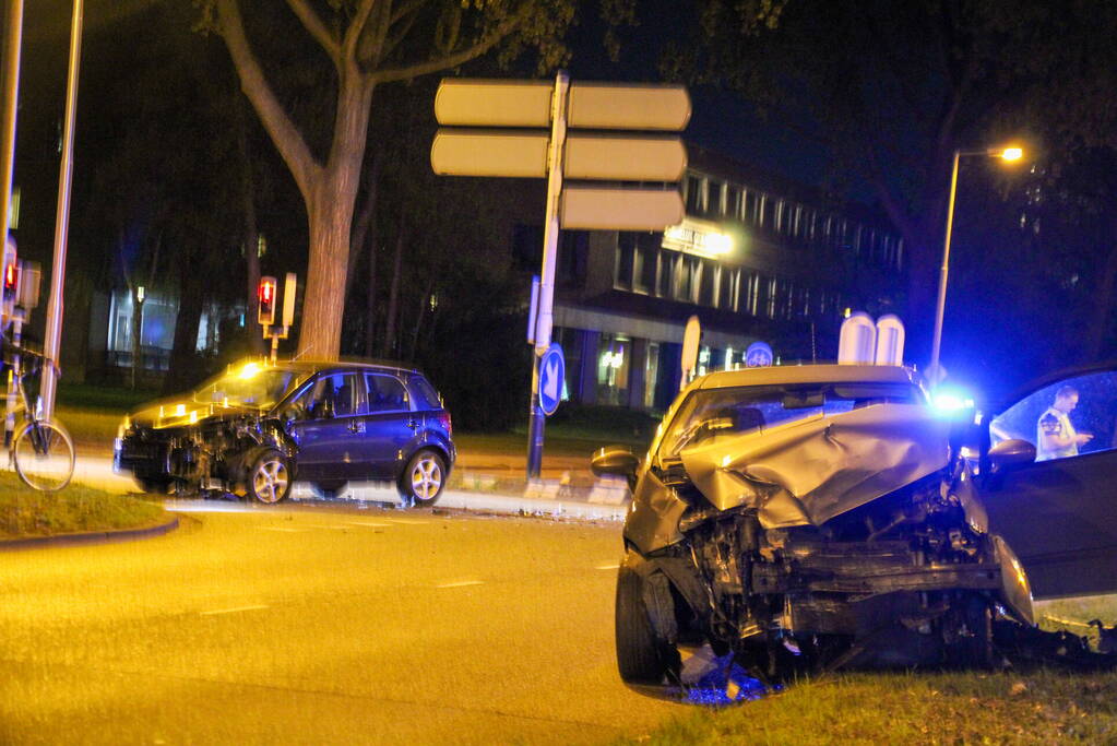 Gewonde bij frontale botsing