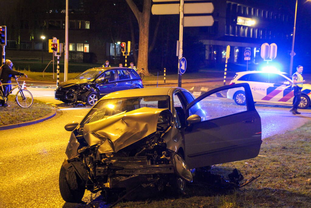 Gewonde bij frontale botsing